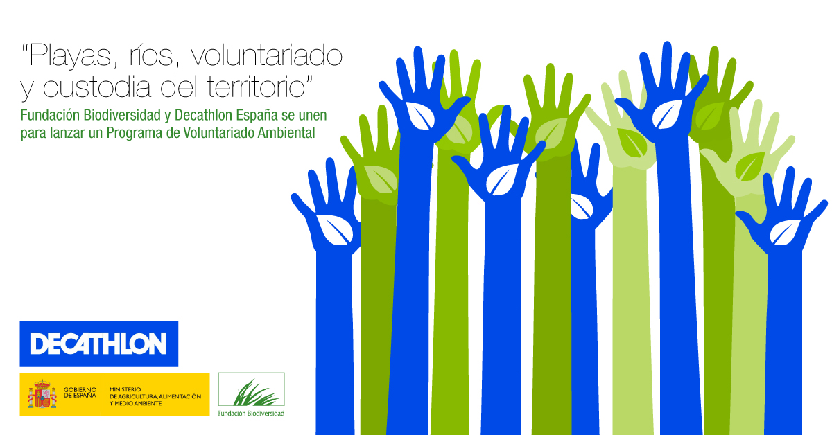 Fundación Biodiversidad del Ministerio de Agricultura y Decathlon colaboran para programa de voluntariado